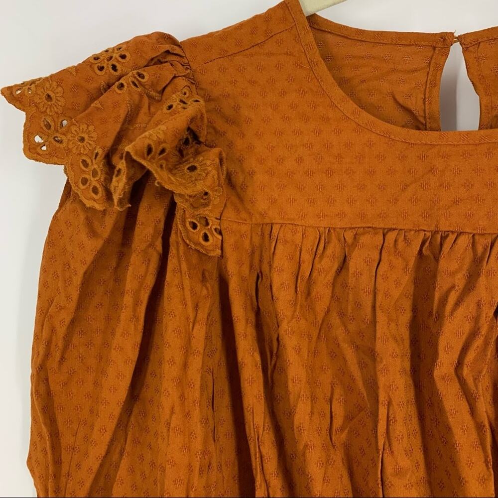 Universal Thread Cotton Peasant‎ Dress Brown Size Small NWT - Picture 4 of 9